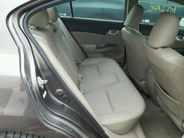 19XFB2F99CE004341 - 2012 HONDA CIVIC EXL BROWN photo 6