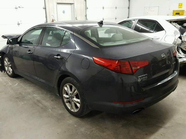 KNAGN4A71B5122016 - 2011 KIA OPTIMA EX BLACK photo 3