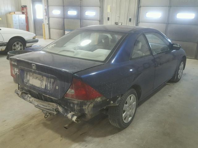 1HGEM22981L086211 - 2001 HONDA CIVIC SI BLUE photo 4