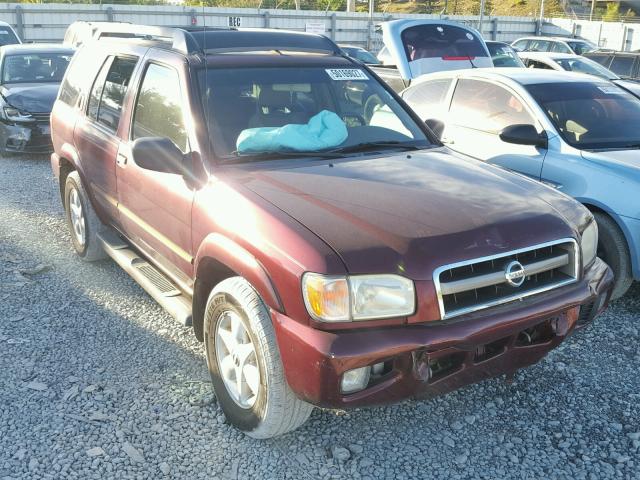 JN8DR09X12W658213 - 2002 NISSAN PATHFINDER BURGUNDY photo 1