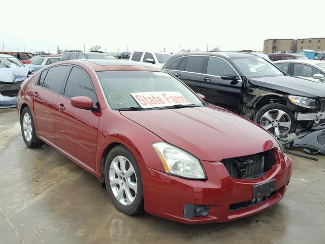 1N4BA41E17C821937 - 2007 NISSAN MAXIMA SE RED photo 1