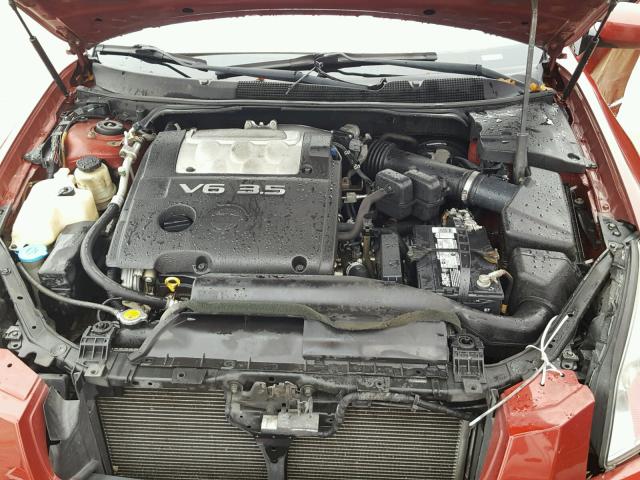 1N4BA41E17C821937 - 2007 NISSAN MAXIMA SE RED photo 7