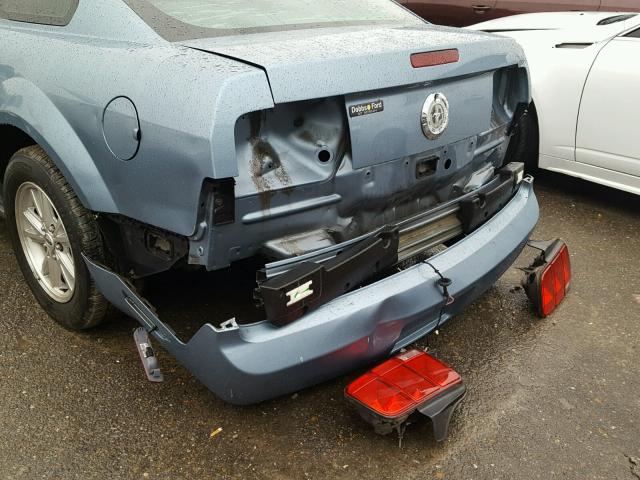 1ZVFT80N775239647 - 2007 FORD MUSTANG BLUE photo 9