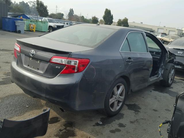 4T1BF1FK7CU119596 - 2012 TOYOTA CAMRY BASE GRAY photo 4