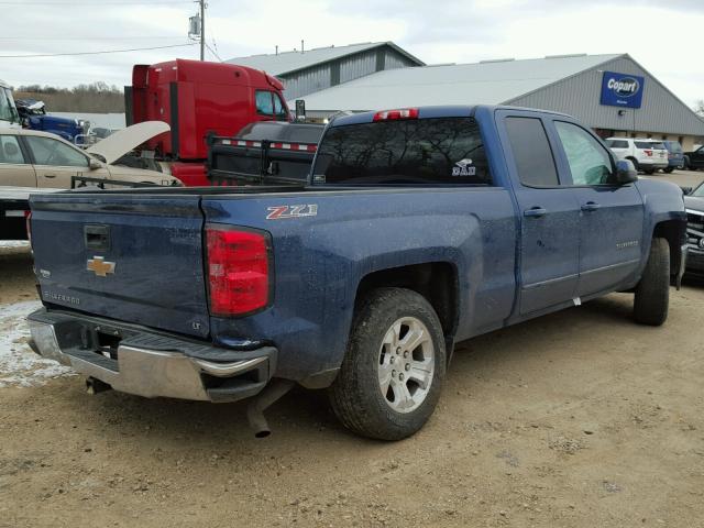 1GCVKREC5FZ217832 - 2015 CHEVROLET SILVERADO BLUE photo 4