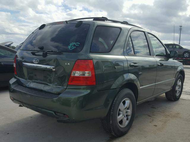 KNDJD736975702154 - 2007 KIA SORENTO EX GREEN photo 4