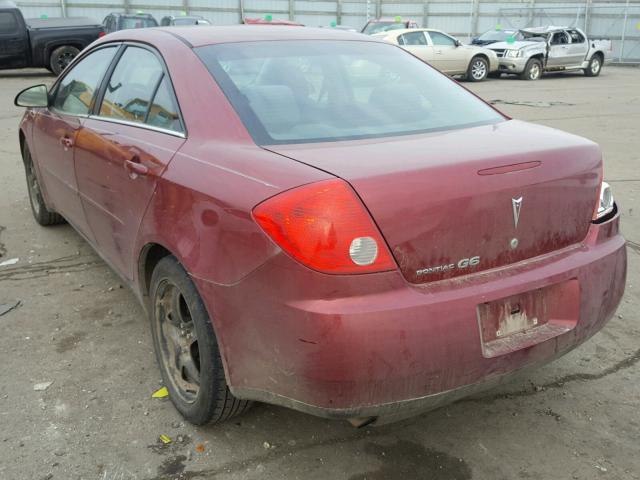 1G2ZG57B394220976 - 2009 PONTIAC G6 RED photo 3