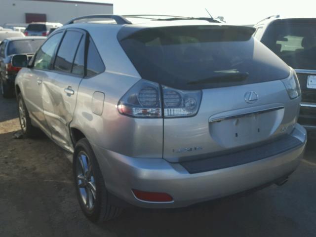 JTJGW31U472005343 - 2007 LEXUS RX 400H SILVER photo 3