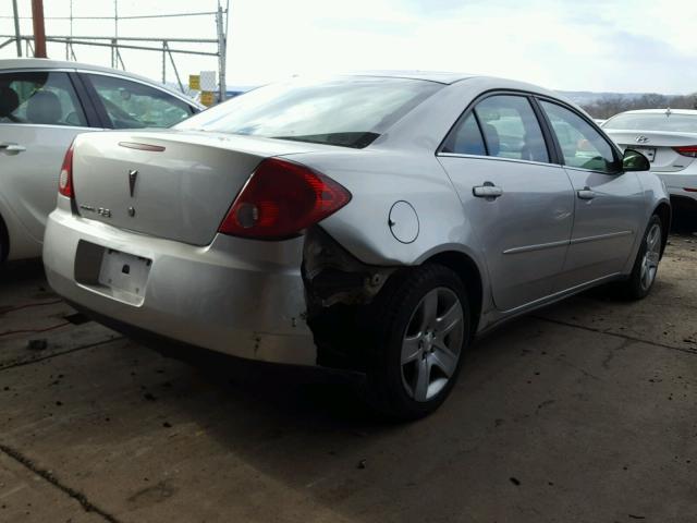 1G2ZG58B174253986 - 2007 PONTIAC G6 BASE SILVER photo 4