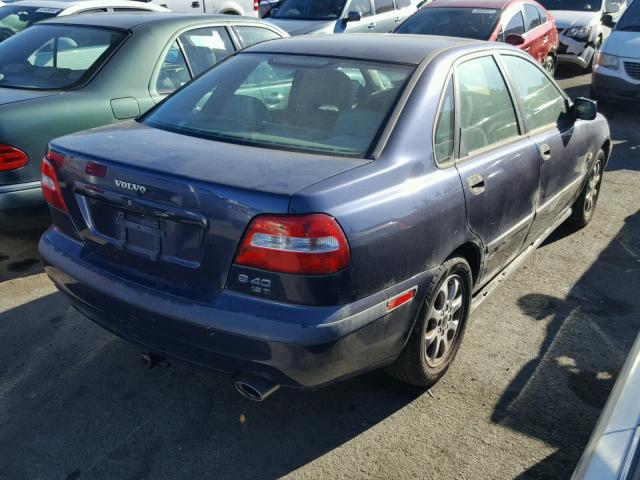 YV1VS29582F860183 - 2002 VOLVO S40 1.9T BLUE photo 4