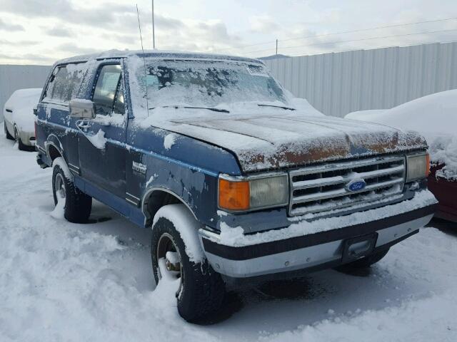 1FMEU15N3KLA13066 - 1989 FORD BRONCO U10 BLUE photo 1