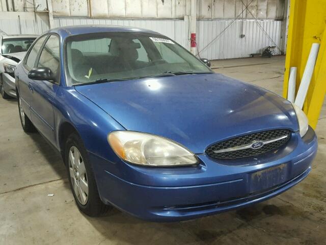 1FAFP52U93G112154 - 2003 FORD TAURUS LX BLUE photo 1