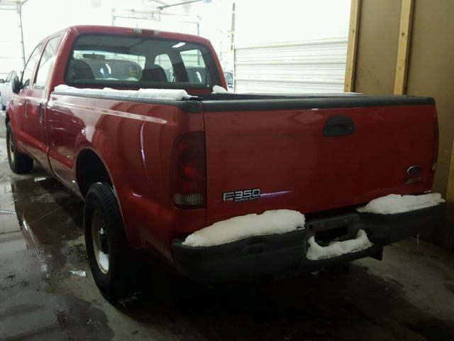 1FTSW30L4XEA50321 - 1999 FORD F350 SRW S RED photo 3