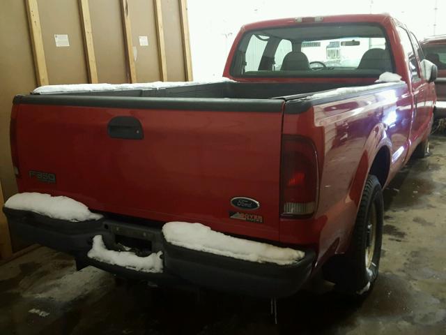 1FTSW30L4XEA50321 - 1999 FORD F350 SRW S RED photo 4