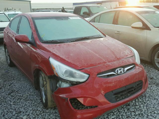 KMHCU4AE7EU618513 - 2014 HYUNDAI ACCENT GLS RED photo 1