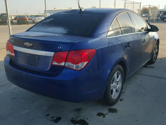 1G1PF5SC1C7292246 - 2012 CHEVROLET CRUZE LT BLUE photo 4