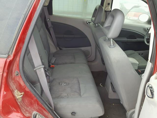 3A4FY48B16T343583 - 2006 CHRYSLER PT CRUISER RED photo 6