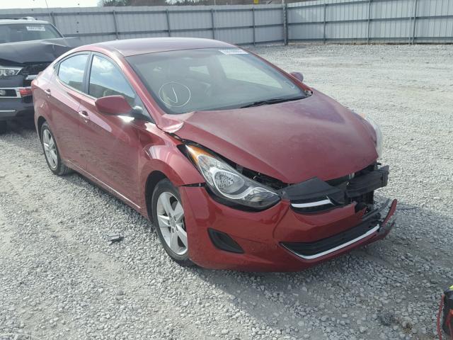 5NPDH4AE8DH348732 - 2013 HYUNDAI ELANTRA GL RED photo 1