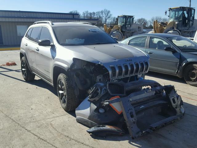 1C4PJMBS9HW622994 - 2017 JEEP CHEROKEE T SILVER photo 1