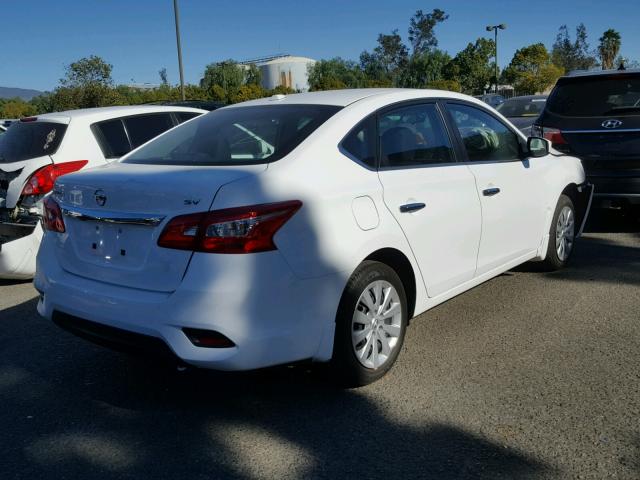 3N1AB7AP7HY225815 - 2017 NISSAN SENTRA S WHITE photo 4