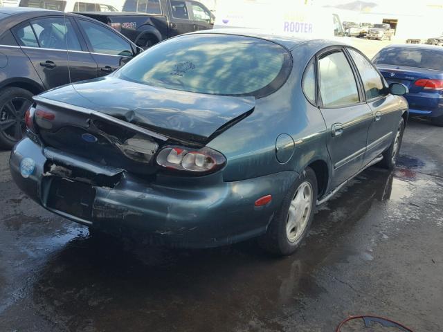 1FALP52UXVA266672 - 1997 FORD TAURUS GL GREEN photo 4