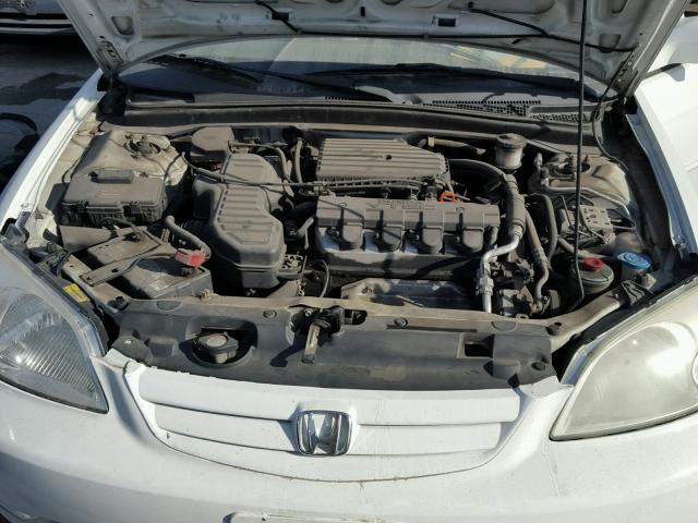 2HGES26712H500507 - 2002 HONDA CIVIC EX WHITE photo 7