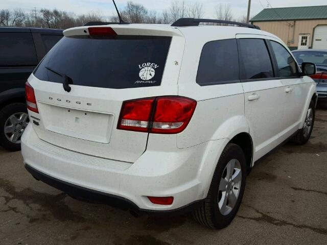 3C4PDCBG0CT181333 - 2012 DODGE JOURNEY SX WHITE photo 4