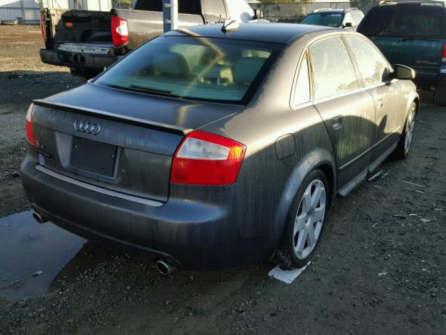 WAUPL68E74A181488 - 2004 AUDI S4 GRAY photo 4