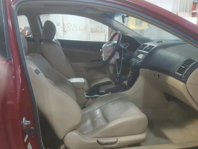 1HGCM72676A001548 - 2006 HONDA ACCORD EX RED photo 5