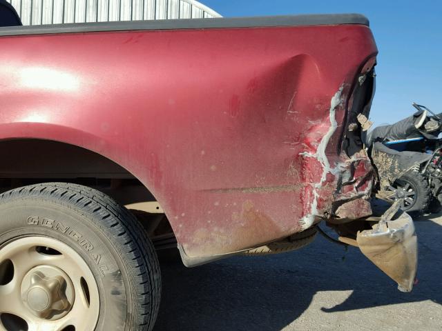 1FTZX1723YNA37137 - 2000 FORD F150 RED photo 9