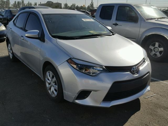 5YFBURHEXEP162412 - 2014 TOYOTA COROLLA L SILVER photo 1