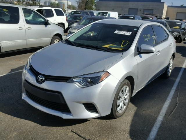 5YFBURHEXEP162412 - 2014 TOYOTA COROLLA L SILVER photo 2