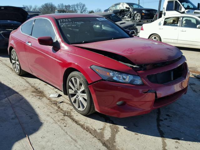 1HGCS22889A010368 - 2009 HONDA ACCORD EXL RED photo 1