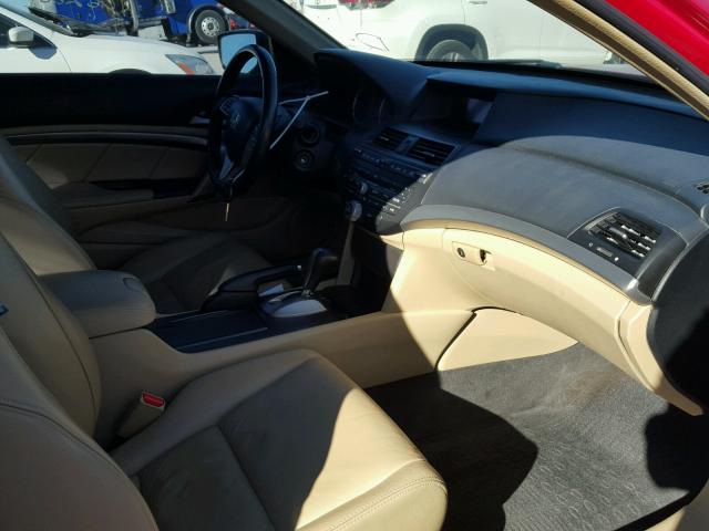 1HGCS22889A010368 - 2009 HONDA ACCORD EXL RED photo 5