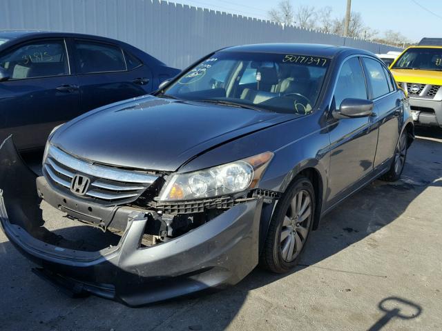 1HGCP2F80CA057770 - 2012 HONDA ACCORD EXL GRAY photo 2