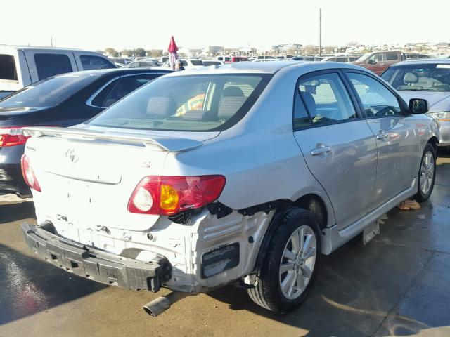 1NXBU4EE8AZ208934 - 2010 TOYOTA COROLLA BA GRAY photo 4