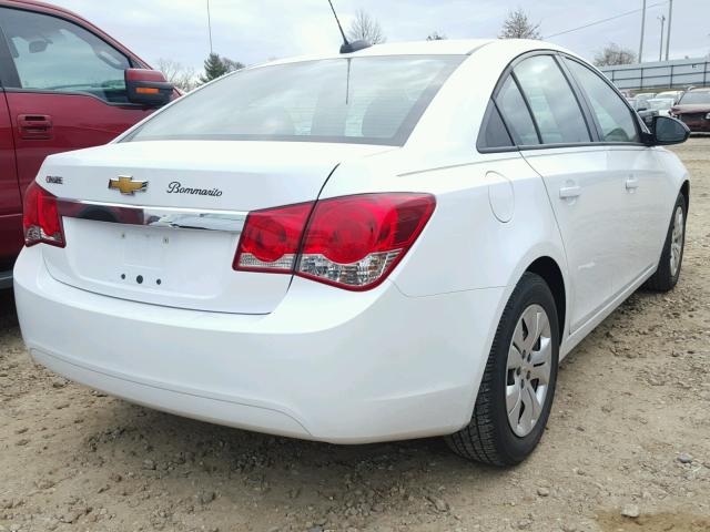 1G1PA5SH4F7111705 - 2015 CHEVROLET CRUZE LS WHITE photo 4