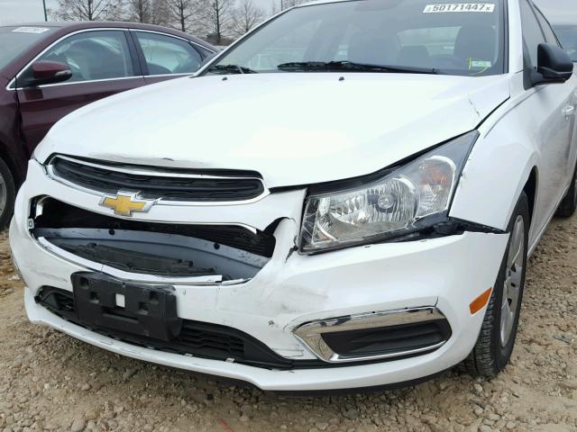 1G1PA5SH4F7111705 - 2015 CHEVROLET CRUZE LS WHITE photo 9