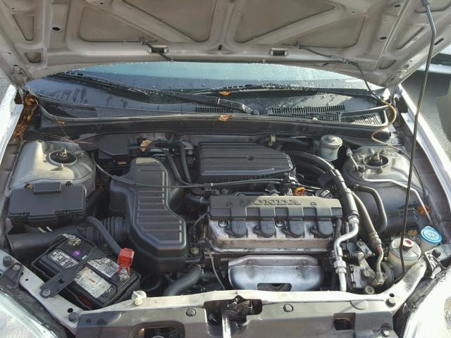 2HGES16502H576793 - 2002 HONDA CIVIC LX SILVER photo 7