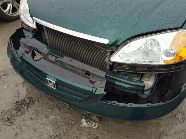 1HGES26741L022150 - 2001 HONDA CIVIC EX 绿色 照片 9