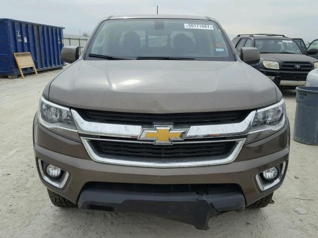 1GCGSCE31G1363781 - 2016 CHEVROLET COLORADO L TAN photo 9