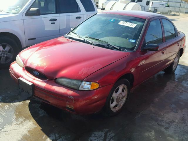 1FALP6531VK170349 - 1997 FORD CONTOUR BA BURGUNDY photo 2