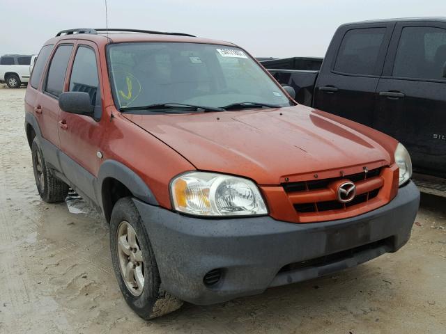 4F2YZ02Z55KM52378 - 2005 MAZDA TRIBUTE I ORANGE photo 1