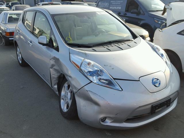 JN1AZ0CP6CT025168 - 2012 NISSAN LEAF SV SILVER photo 1