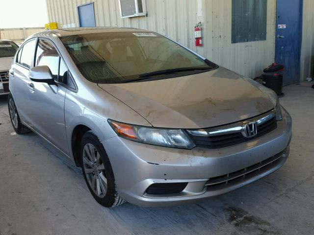 19XFB2F81CE059079 - 2012 HONDA CIVIC EX ვერცხლისფერი ფოტო 1