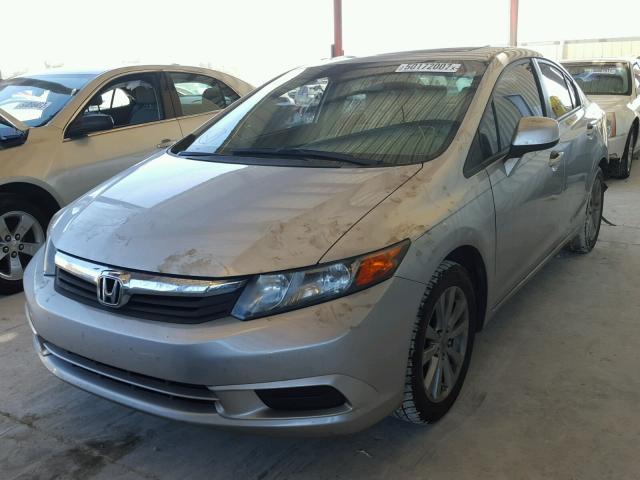 19XFB2F81CE059079 - 2012 HONDA CIVIC EX SILVER photo 2