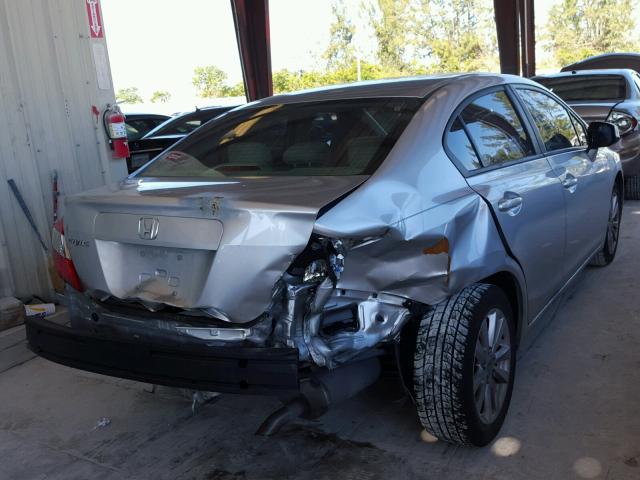 19XFB2F81CE059079 - 2012 HONDA CIVIC EX ვერცხლისფერი ფოტო 4