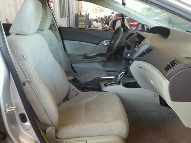 19XFB2F81CE059079 - 2012 HONDA CIVIC EX ვერცხლისფერი ფოტო 5