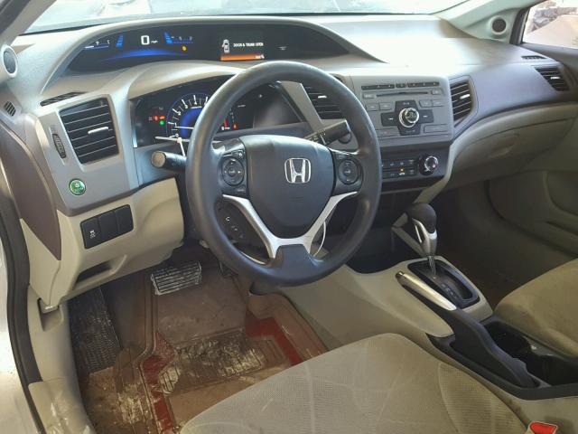 19XFB2F81CE059079 - 2012 HONDA CIVIC EX ვერცხლისფერი ფოტო 9
