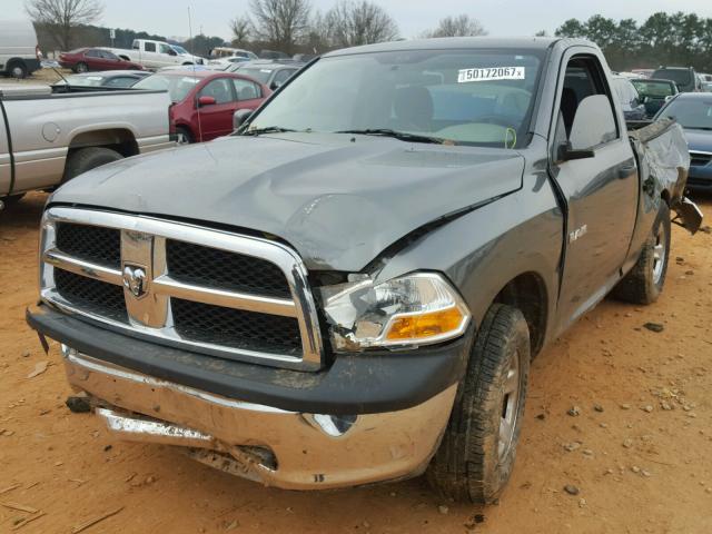 3D7JB1EK9AG170097 - 2010 DODGE RAM 1500 GRAY photo 2